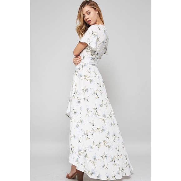 ADRIENNE Floral Wrap Dress - Picture 2 of 7